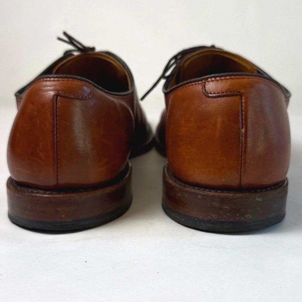 Allen Edmonds Delray Brown Leather‎ Split Toe Derby Dress Shoes Mens 13 B 1298